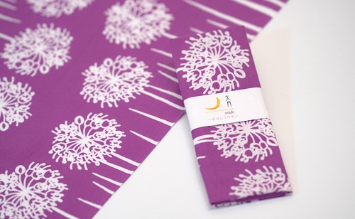 手ぬぐい 1枚  柄「タマムラサキ」