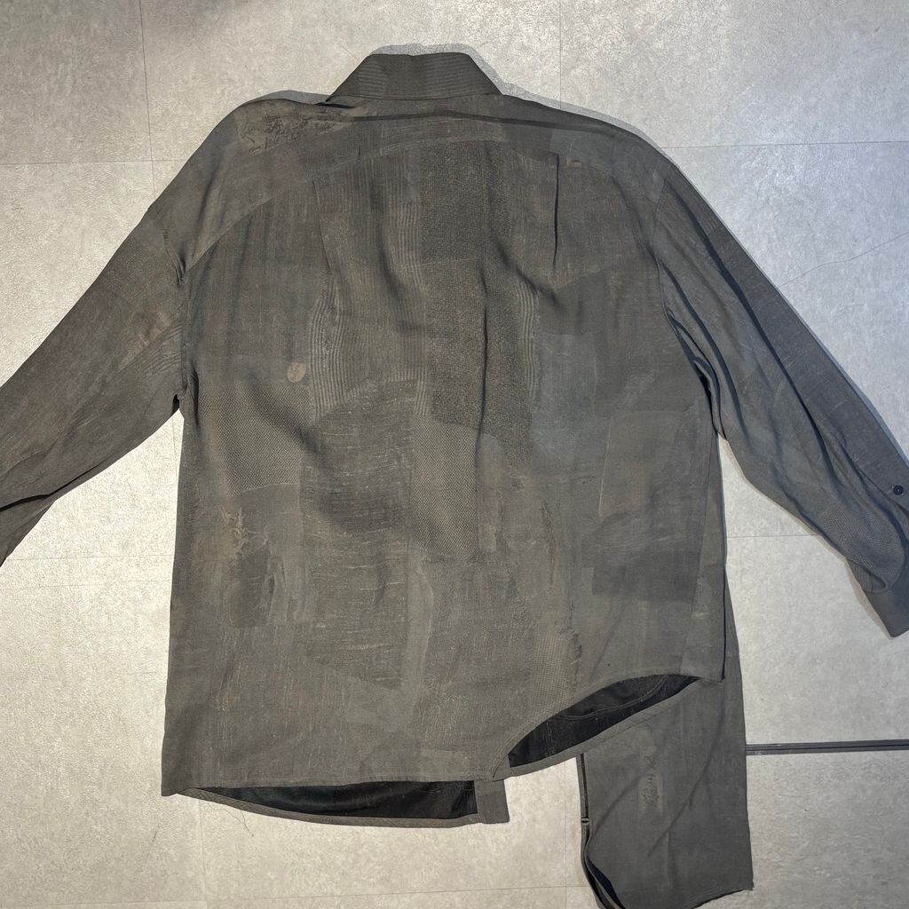 ZIGGY CHEN ジギーチェン 24SS DECONSTRUCTED LONG SHIRT 長袖シャツ  