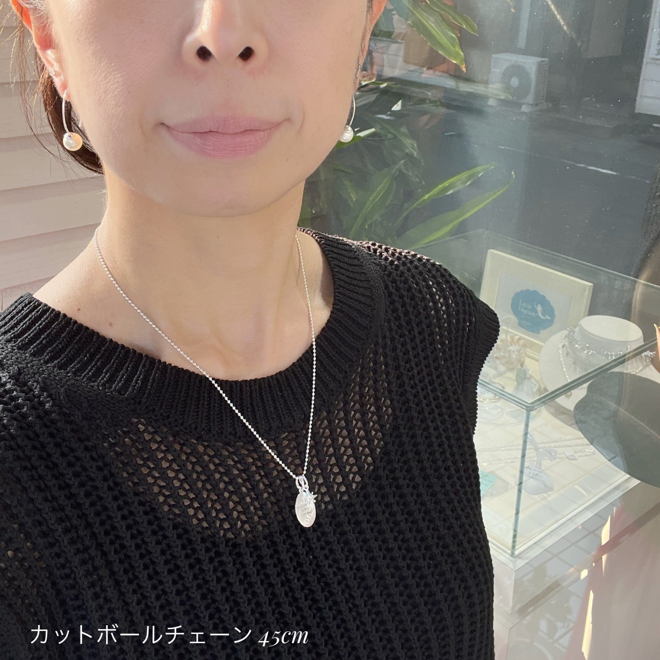 MessageCollectionとジルコニアリトルスターのネックレス重ね