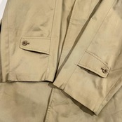 80s 英国製 Aquascutum アクアスキュータム Aqua5 ステンカラー コート /カーキベージュ系 メンズ ビンテージ