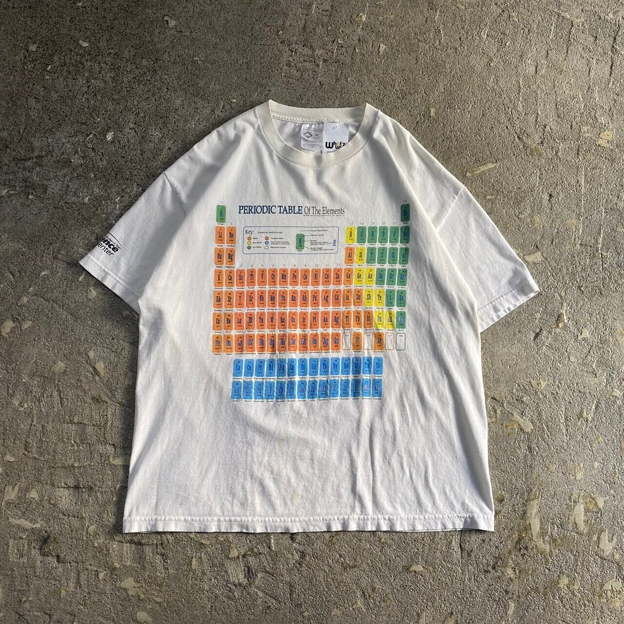 00s periodic table "glow in the dark" T-shirt【仙台店】
