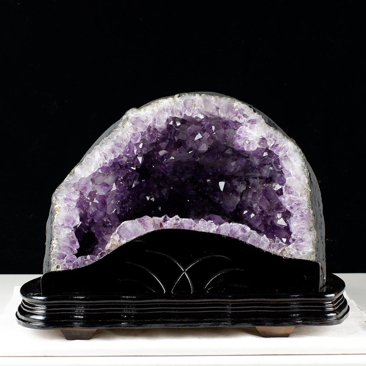 18.9Kg アメジストドーム ブラジル産 アメジスト ドーム 原石 置物 台座付属 一点物 174-2215
