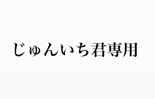 じゅんいちくん専用