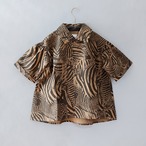 Real zebra TEX shirts  / kids XXL(140-150)   /  Dark Mocha