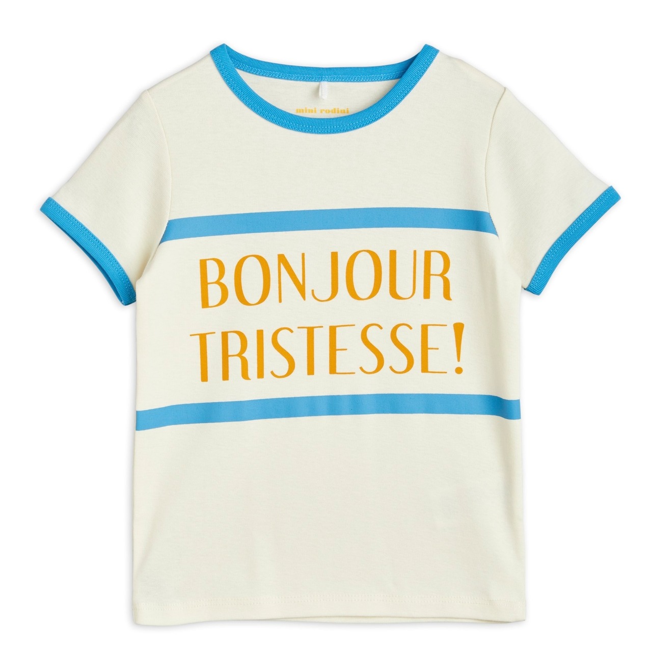 残り1点(80/86)mini rodini / BONJOUR TRISTESSE T-shirt / Blue