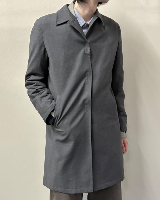 【1998FW PRADA】wool velcro half coat/grey