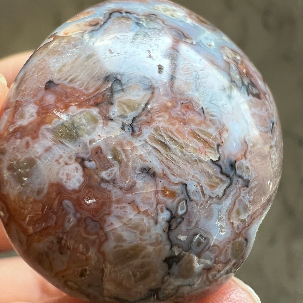 ジャスパーアゲートパーム*0513*天然石インテリア*置き物