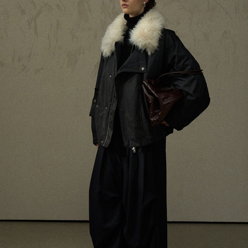 Fur Color  Zip-Up Jacket  T4046