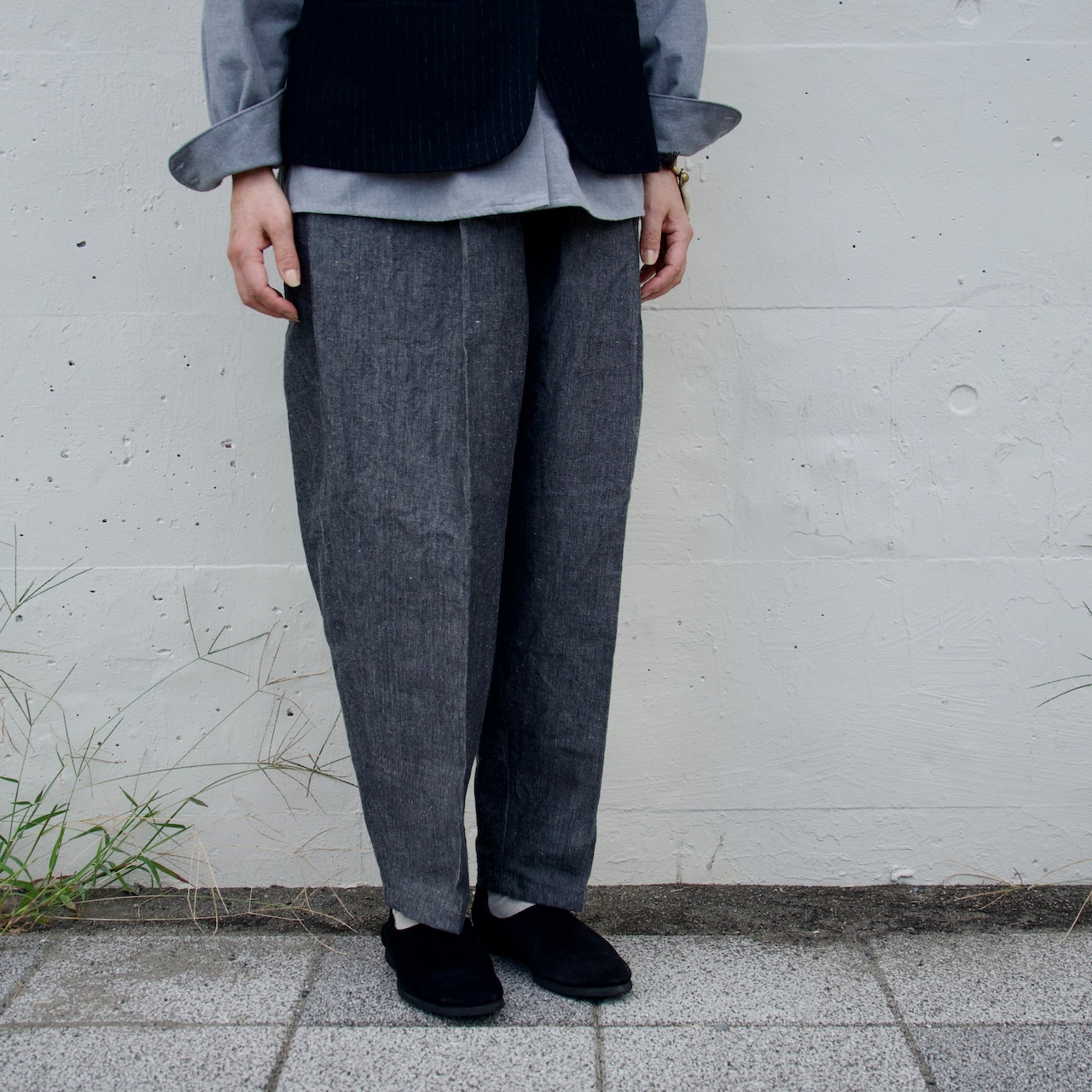 【綿麻パフ】Sipuli Pant :シプリパンツ <gray>