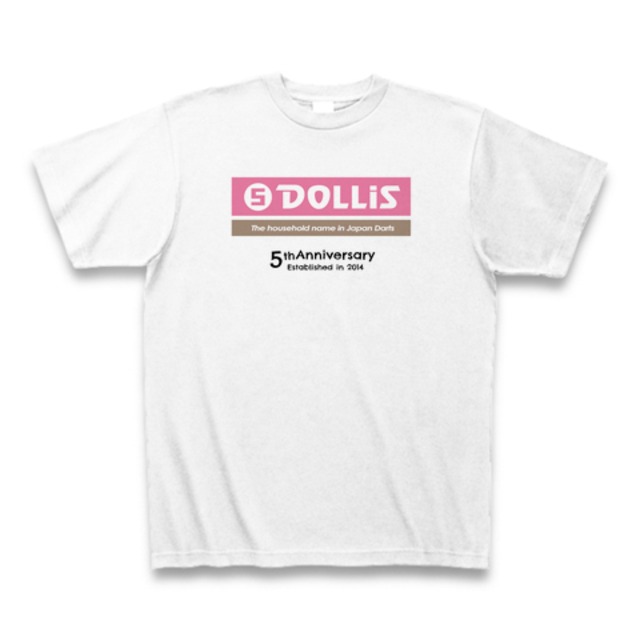 DOLLiS 5周年記念Tシャツ（ピンク）