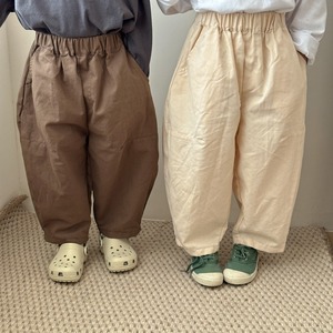 【KID】韓国風　無地ワイドパンツ