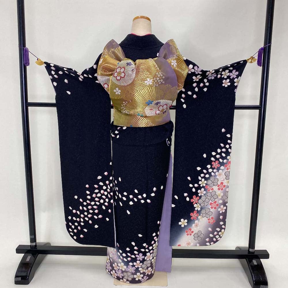 ≪美品≫正絹 振袖9点フルセット【313】【身長150㎝〜160