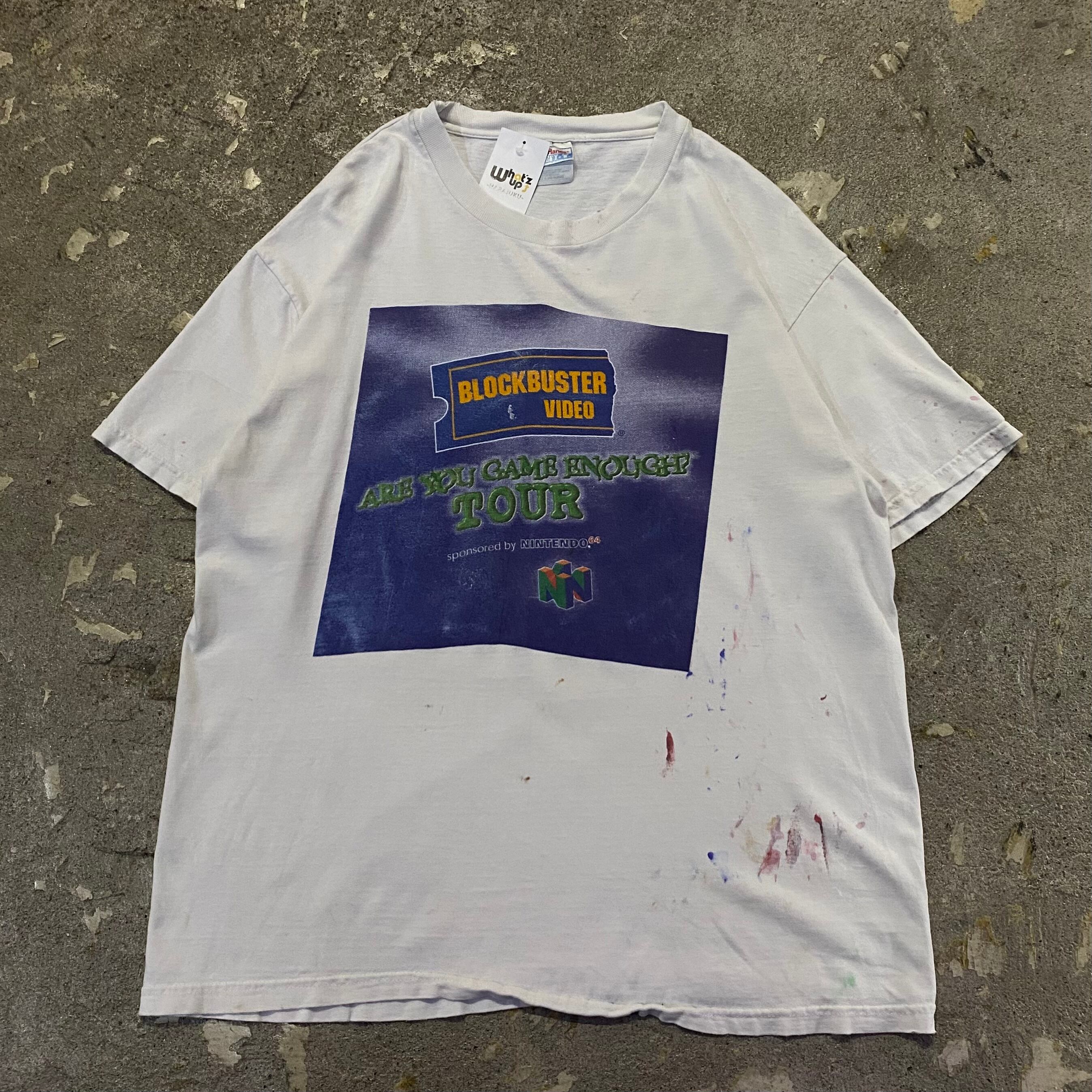 90s BLOCKBUSTER VIDEO sponsored by NINTENDO64 T-shirt【仙台店】 | What'z up
