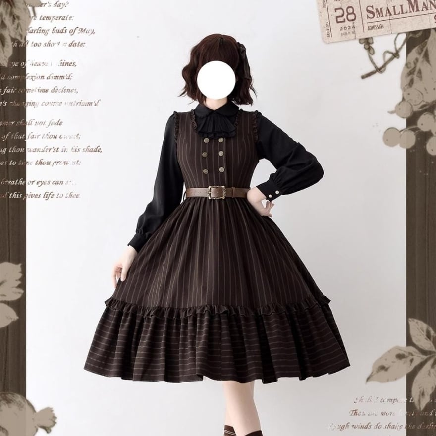 即納 控えめ クラロリ ジャボタイブラウス 森のワードローブ Forest