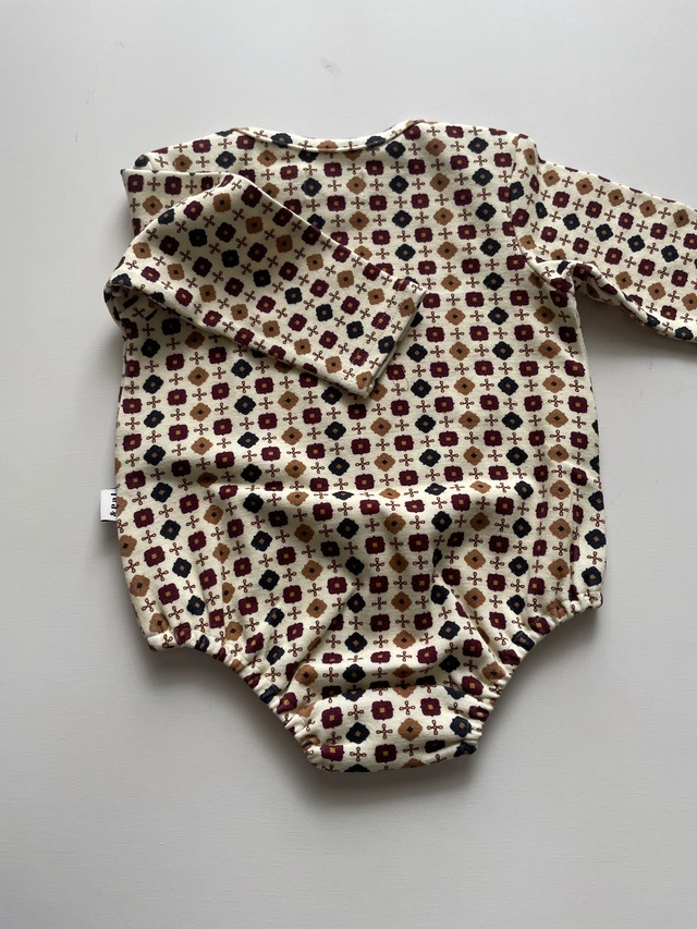 即納andpal &pal アンドパル geometric pattern rompers / 2col