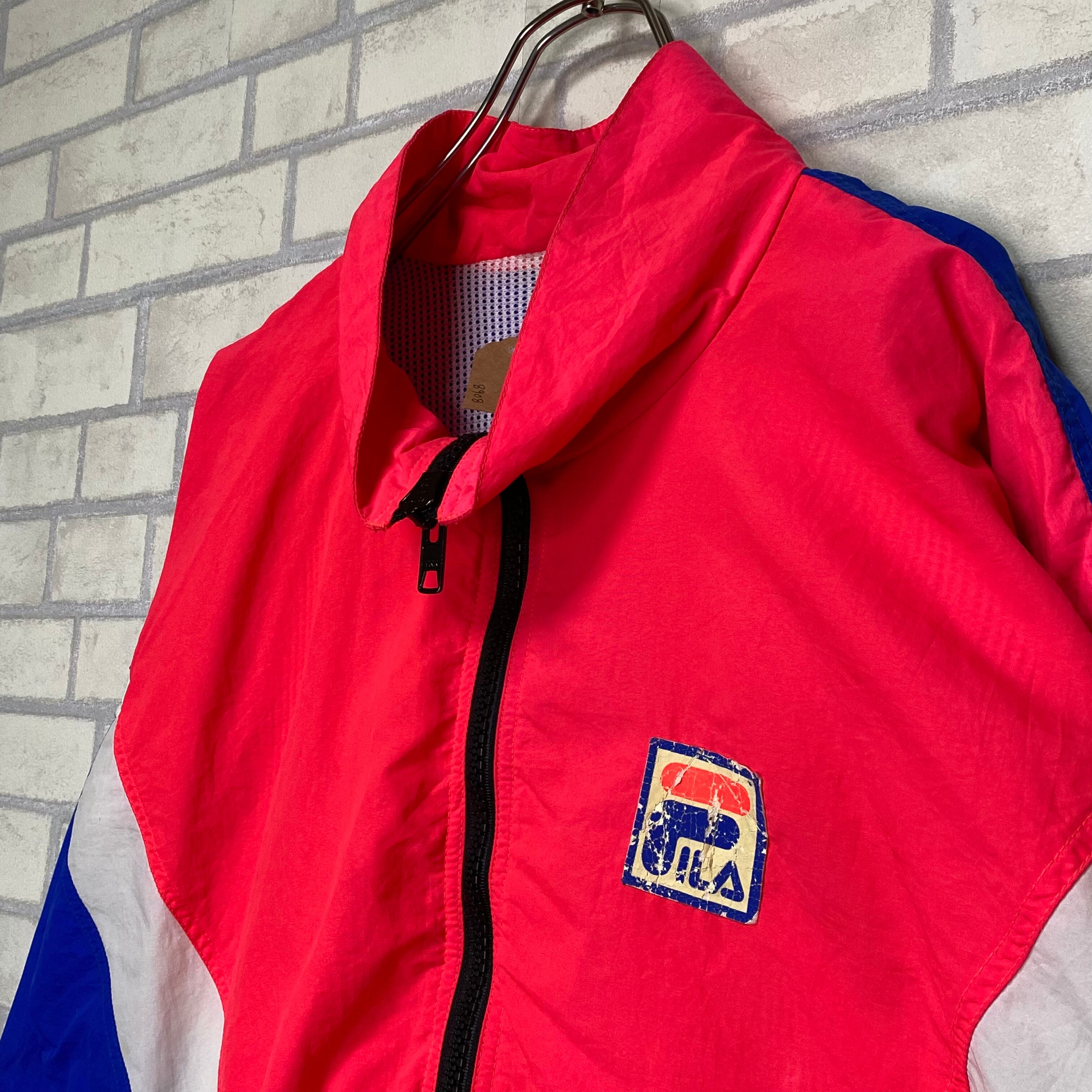 【90’s】【Made in USA】FILA ナイロンジャケット　S（M相当）ワッペン　Vintage | 古着屋OLDGREEN powered  by BASE