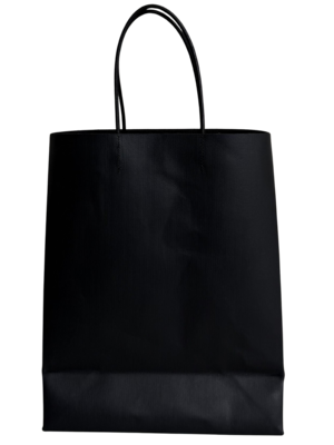 Paper Bag Leather -Light Black Style-