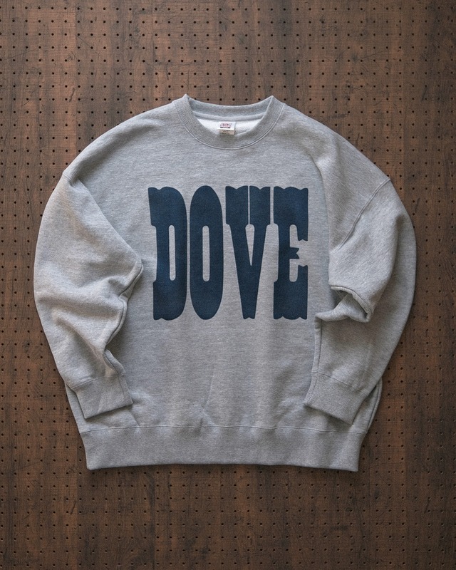 "dove" sweat shirt in heather gray（受注生産）