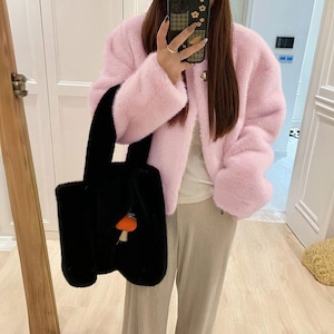 ファー ジャケット ふわふわ 秋冬 アウター レディース 韓国 きれいめ 大人 かわいい おしゃれ カジュアル 通勤 通学 暖かい 羽織り 上品 大人可愛い 大人女子
