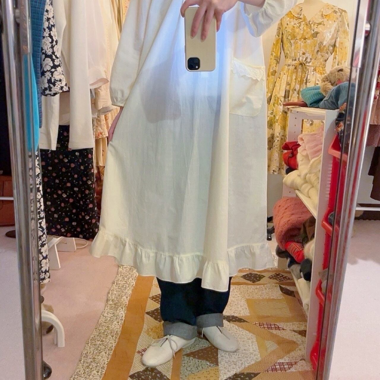 lemon yellow neglige one-piece
