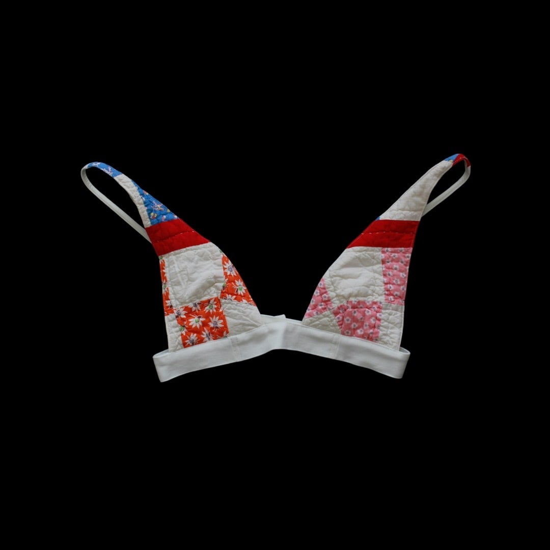Re; project / 【Bra Bustier meets Denim】1930s American Patchwork Quilt