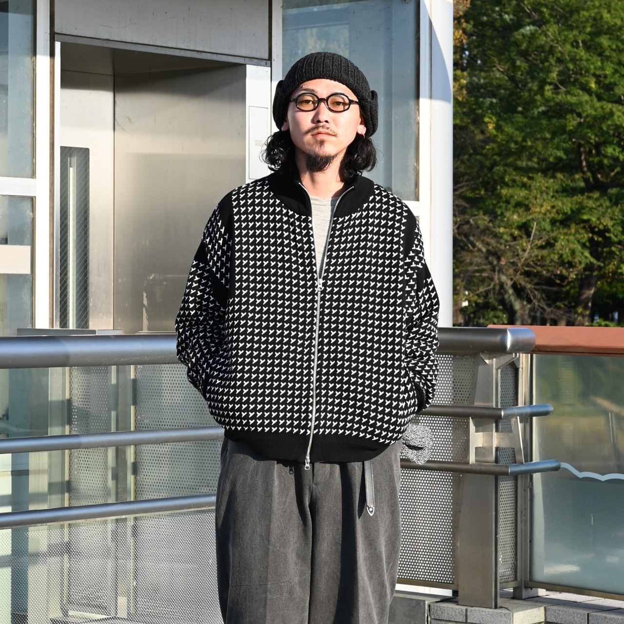 YASHIKI / GANKO別注 Shinsetsu Drivers Knit 自由にコーディネート