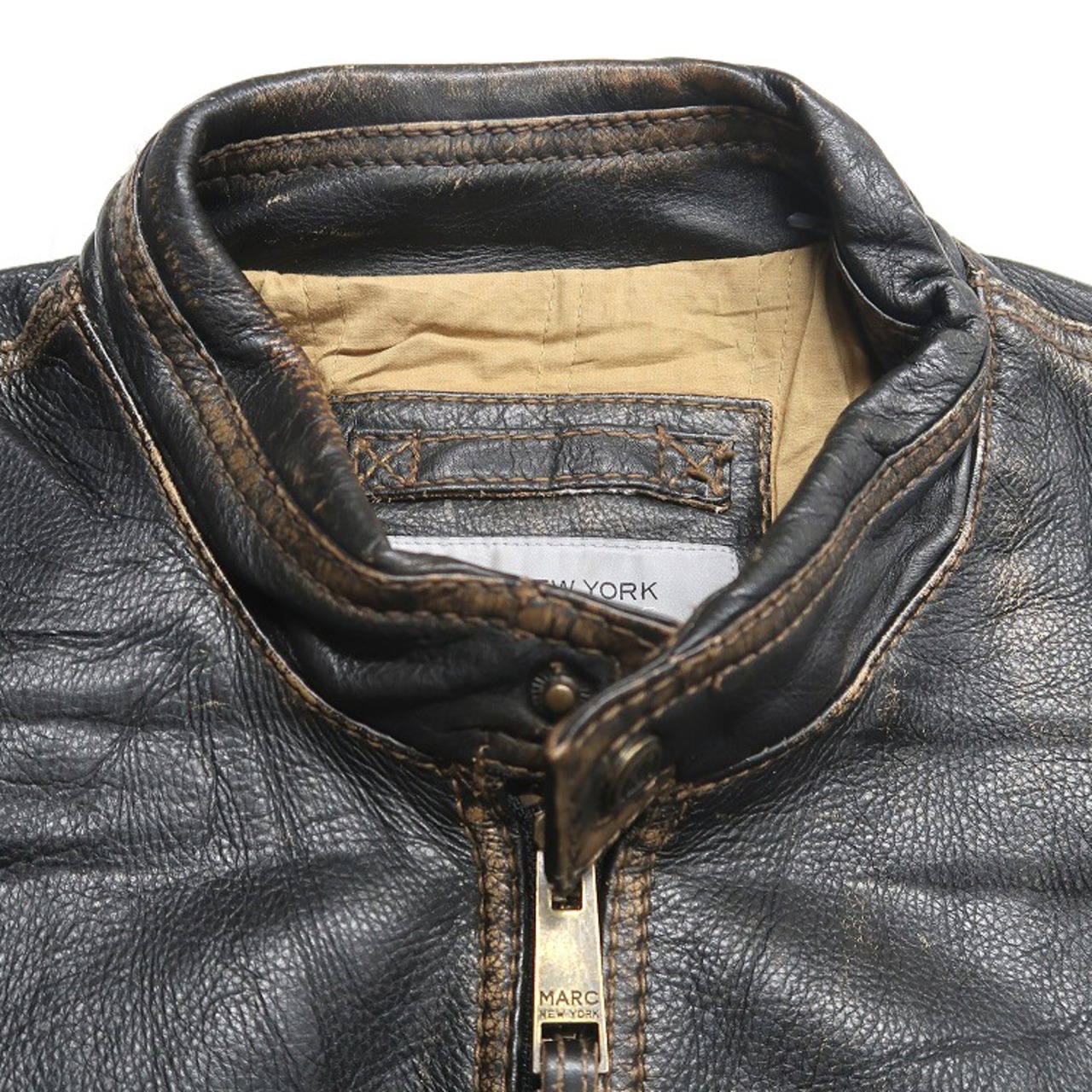 古着 MARC NEW YORK ANDREW MARC シングルレザーライダース レザー
