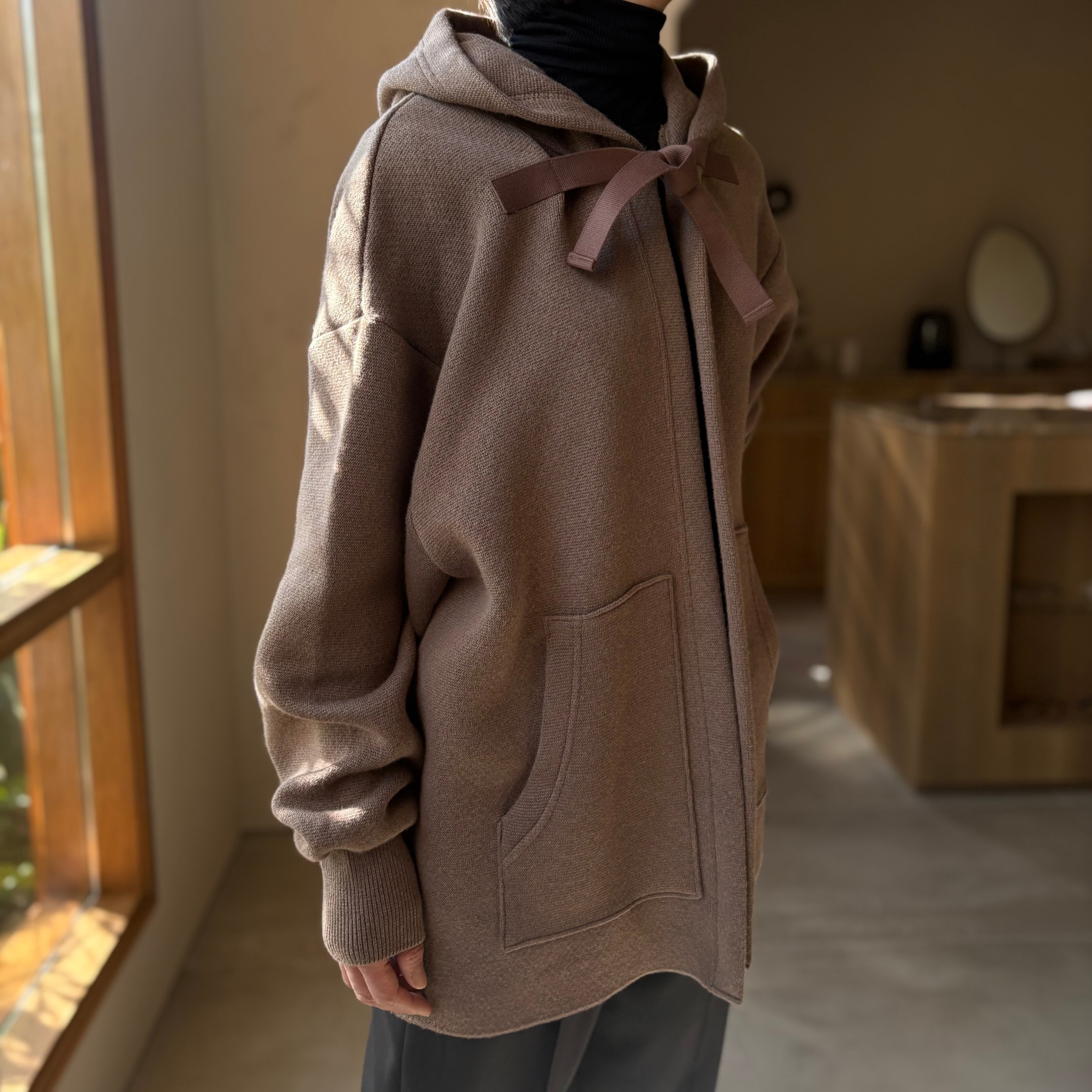 【新品】POSTELEGANT コットンカシミヤニットフーディ POSTELEGANT | Cotton Cashmere Knit Hoodie | HJ GALLERY
