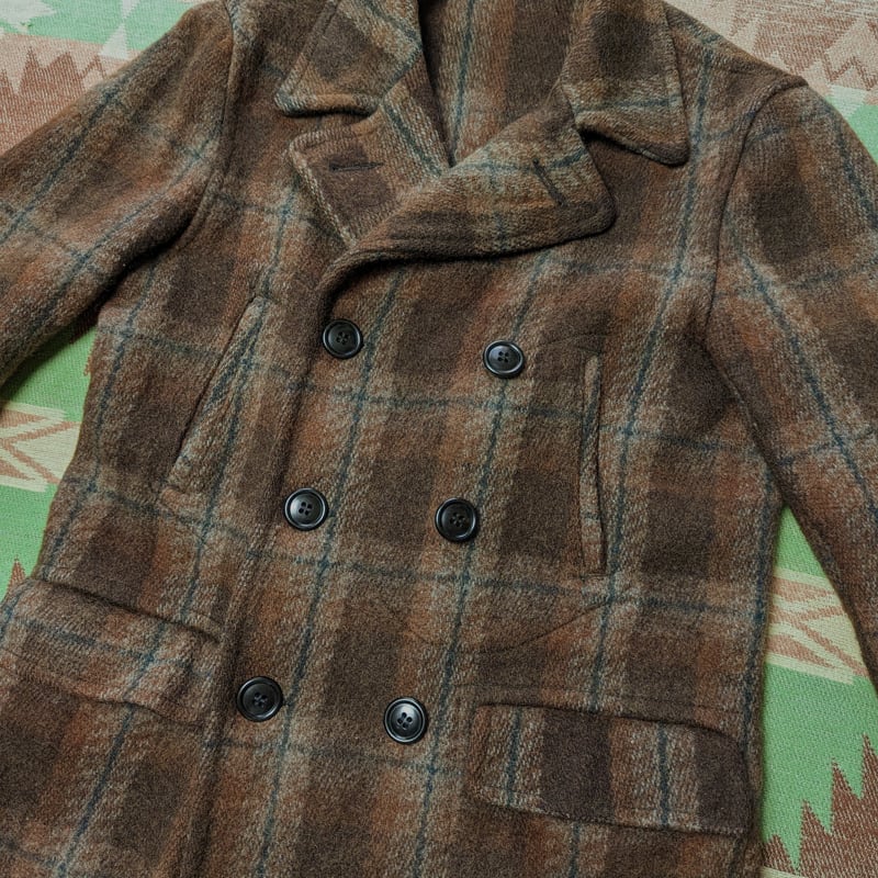 40s DOUBLE DUTY Double Breasted Wool Coat