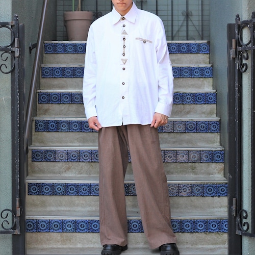 EU VINTAGE DESIGN TYROLEAN SHIRT/ヨーロッパ古着デザインチロリアンシャツ