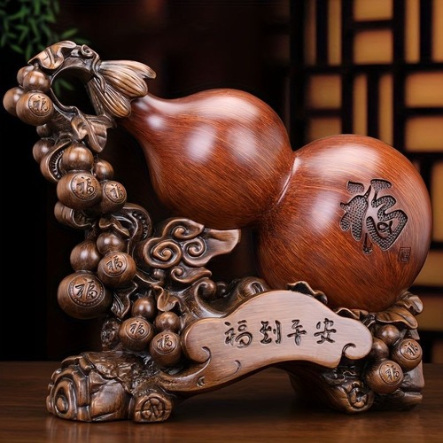 ひょうたん 置物 風水 幸運 安全 ギフト用 リビングルーム デスク ホームリビングルーム　バー カフェ オーナメント 部屋の装飾 卓上ディスプレイオーナメント