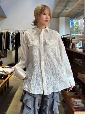 【26AW | WOMEN】BELPER  ベルパー / シャツ / ROUNDED WRINKLE SHIRT 2514-1126C