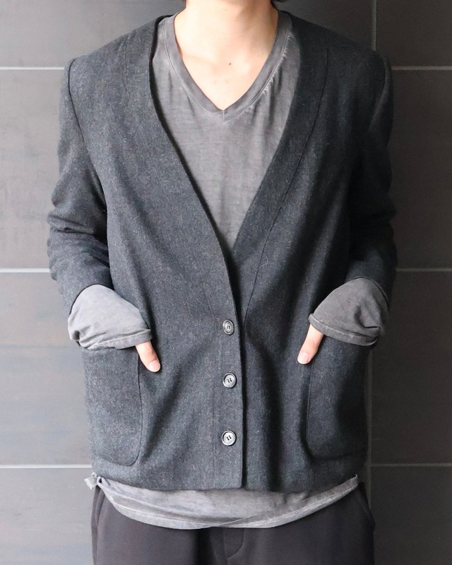 basic wool cardigan jacket