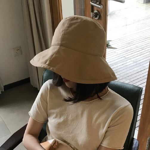 野生のeseシックな漁師の帽子のバージョン女性の夏の太陽の帽子レジャー太陽の帽子太陽の帽子旅行夏のカバーの顔 ブラック・アイド・ピーズ17351338041