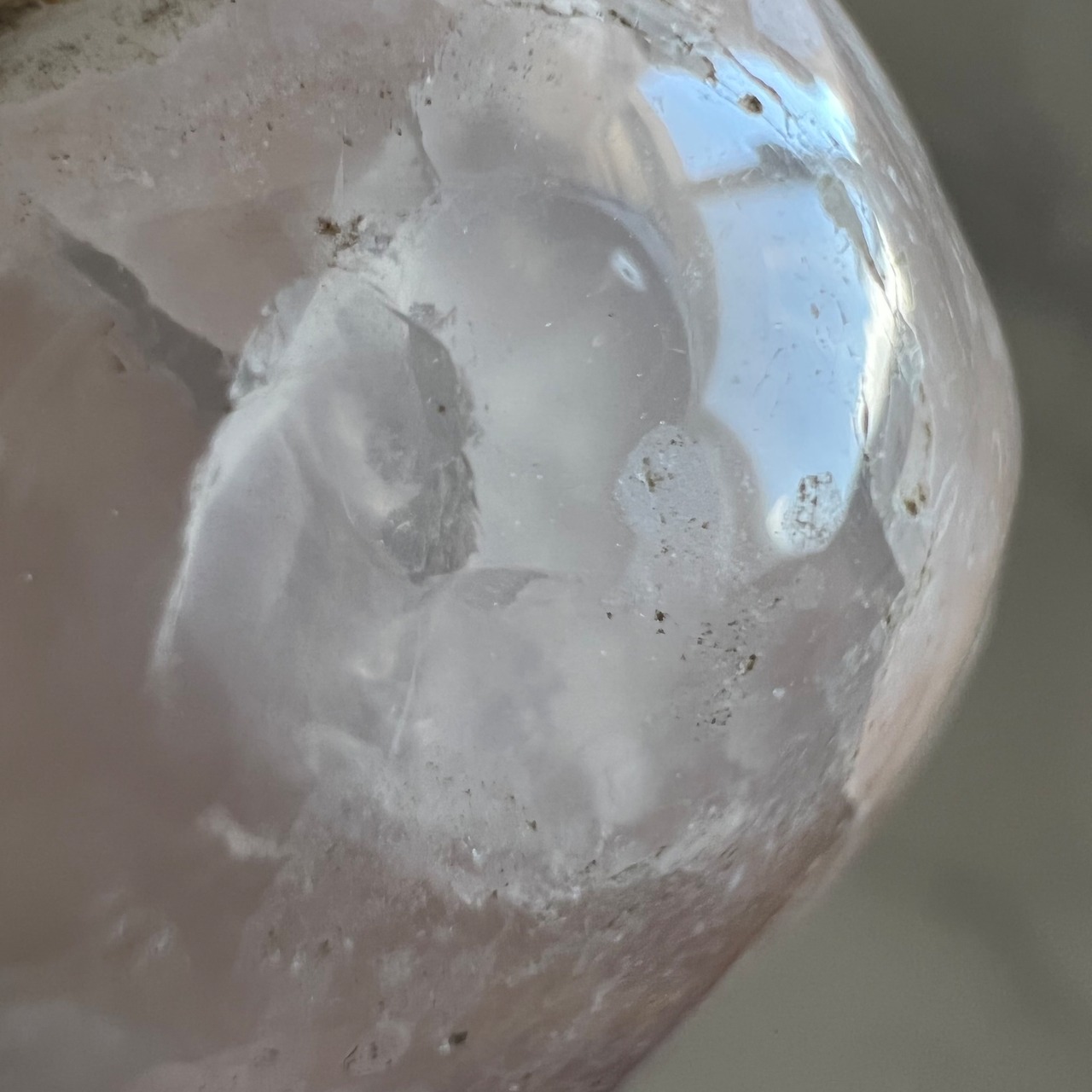 フラワーアゲート パーム7-1＊桜瑪瑙＊天然石インテリア＊パワーストーン＊天然石置き物