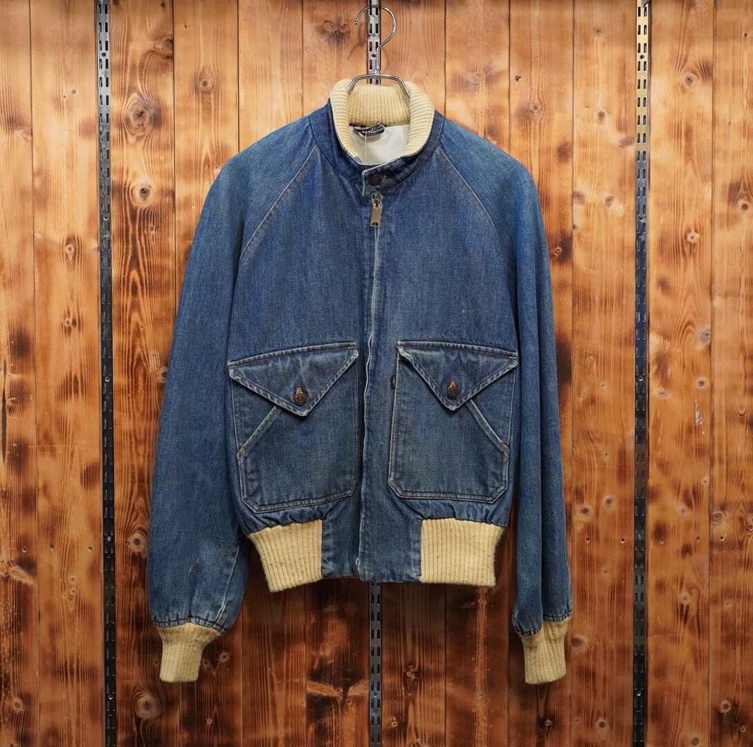 70s Levi's デニムジャケット M位 /リーバイス fresh produce ボンバージャケット オリジナル talon 人参