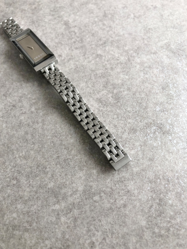GUCCI グッチ 腕時計 シルバー スクエア ステンレススチール 127.5 vintage ヴィンテージ オールド inj62x