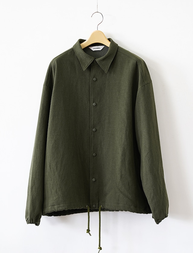 DIGAWEL : COACH L/S SHIRT JACKET / OLIVE