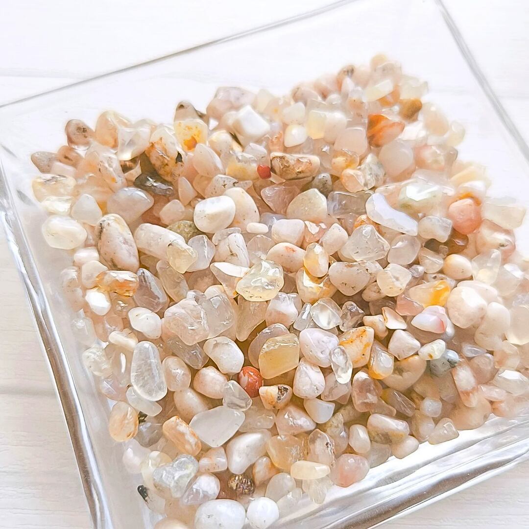 チェリーブロッサムアゲート (30g) 桜瑪瑙 天然石さざれ石 穴無しチップ