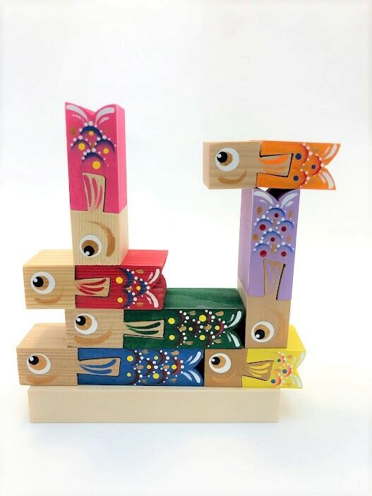 木製 鯉のぼり 置き物 4匹 木製 鯉のぼり 置き物 4匹 木製 鯉のぼり