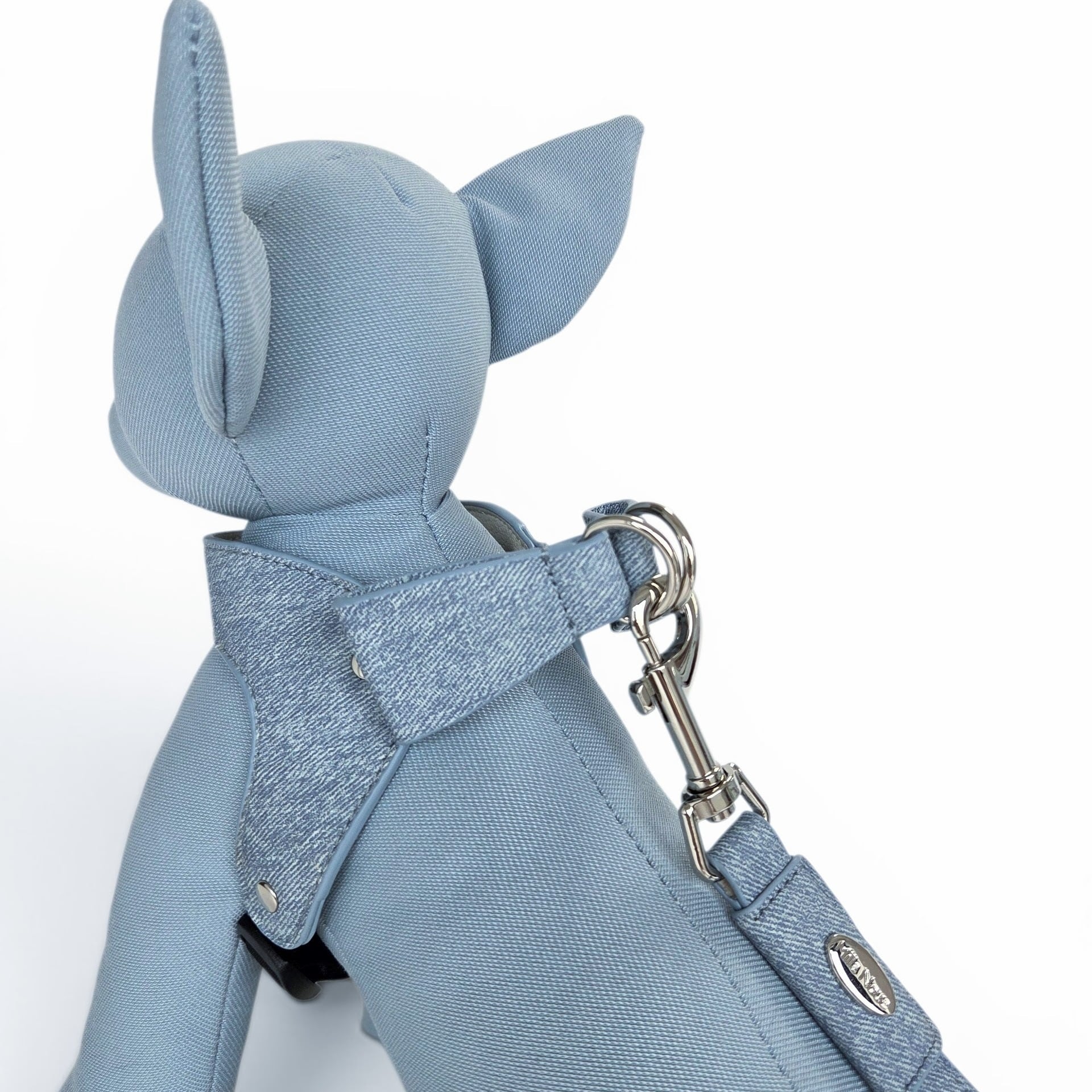Milla Ribbon Harness Denim（名入れ刻印対応） バックリボンハーネス