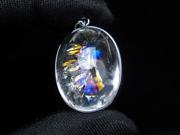 アイリスクォーツ 水晶 ペンダント 虹入り おまかせ便 一点物 112