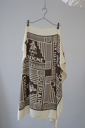 70s-80s guerlain french silk scarf