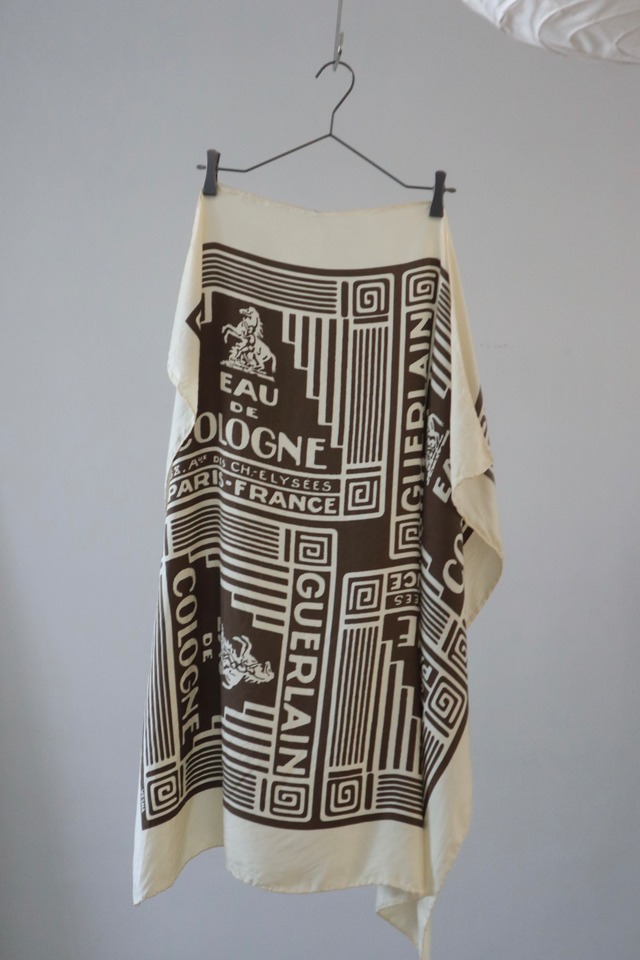 70s-80s guerlain french silk scarf