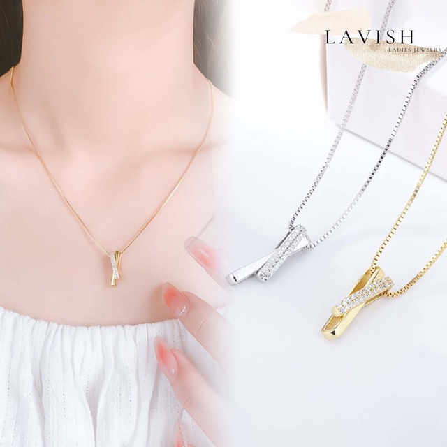 CZスティックプレート ネックレス レディース Necklace