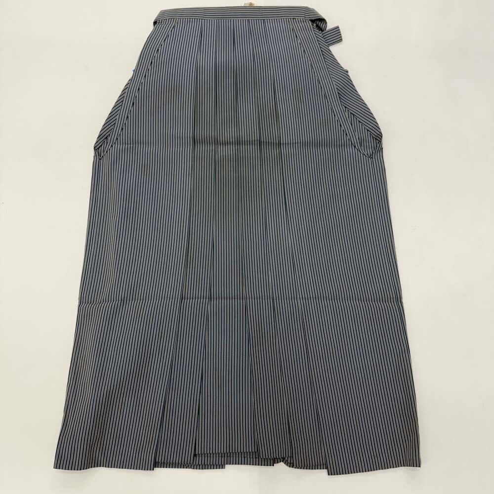 袴 行灯袴 男袴 紐下丈88cm 男性用袴 L サイズ 成人式袴 縞 中古 4811