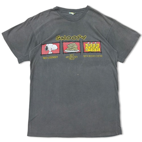 【SNOOPY】 Tee スヌーピー　Tシャツ　グレー　フェード