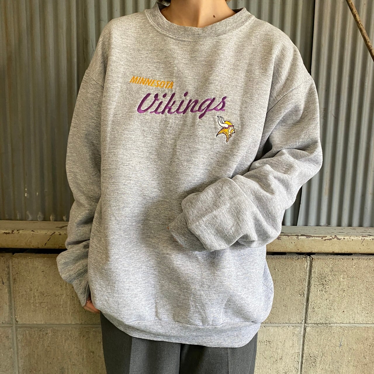 セール特別価格 90s USA製 NFL バイキングス スウェット ハイネック