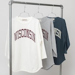 ［bibmilk］3/4スリーブベースボールTシャツ WISCONSIN レディス