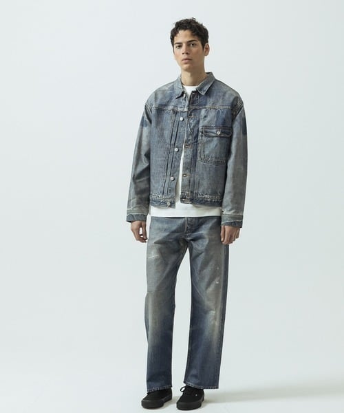 SLICK 【Trompe-l'oeil Denim 1st Type Tracker Jacket】 スリック SLICK 【Trompe-l'oeil Denim 1st Type Tracker Jacket】 スリック